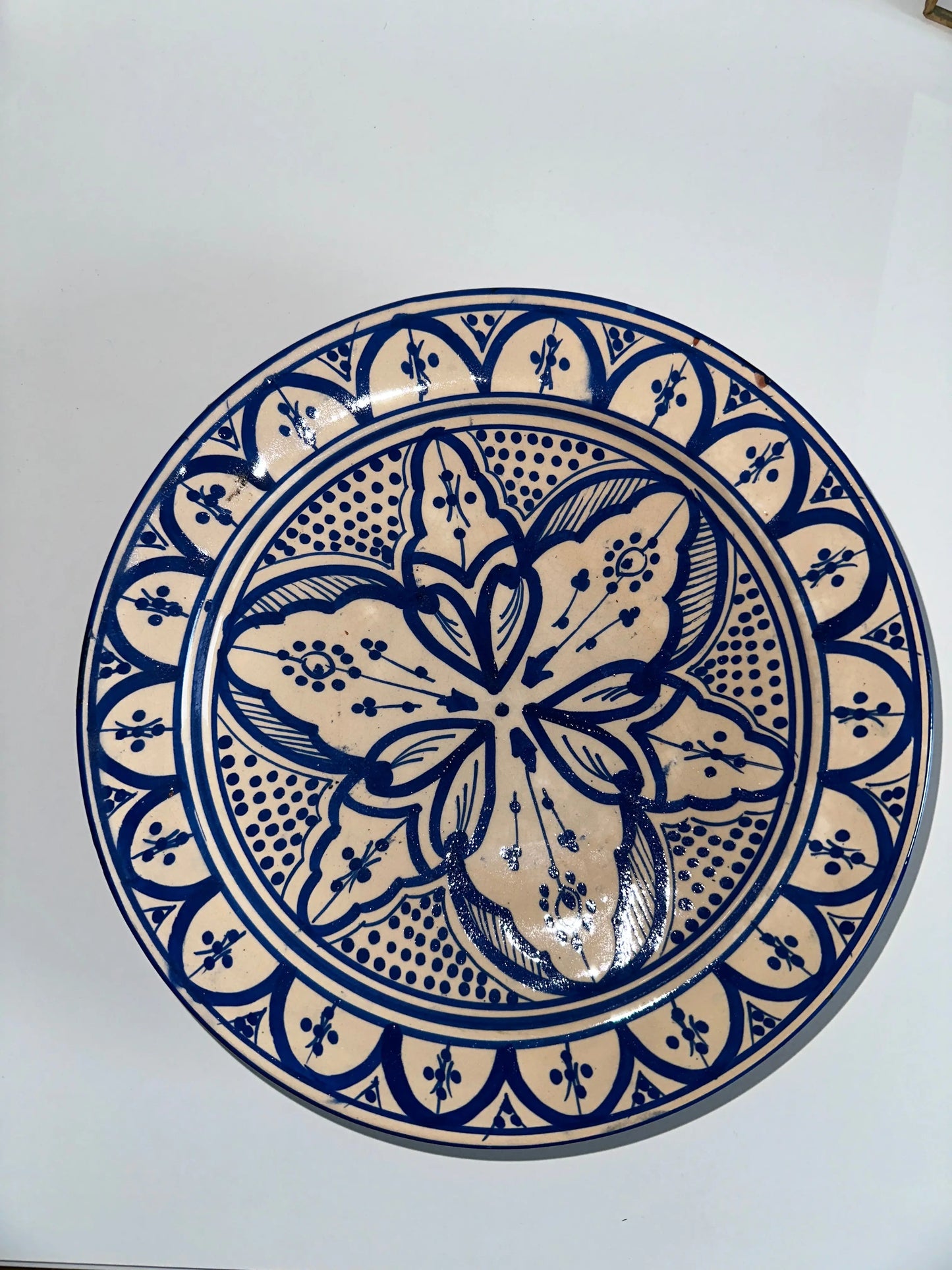 Grande assiette marocaine Royal Blue